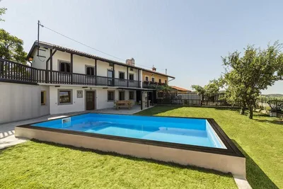 Vila Sistiana — a renovated Karst house with a private pool and panoramic Adriatic Sea views